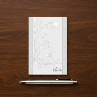 Vintage Tijger Kunst Post-it notities met aangepas Post-it® Notes