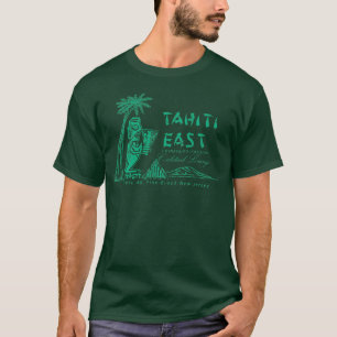 Vintage Tiki Bar Tahiti Oost T-shirt