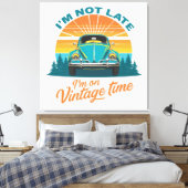 Vintage Time Ride Canvas Afdruk (Insitu (Slaapkamer))