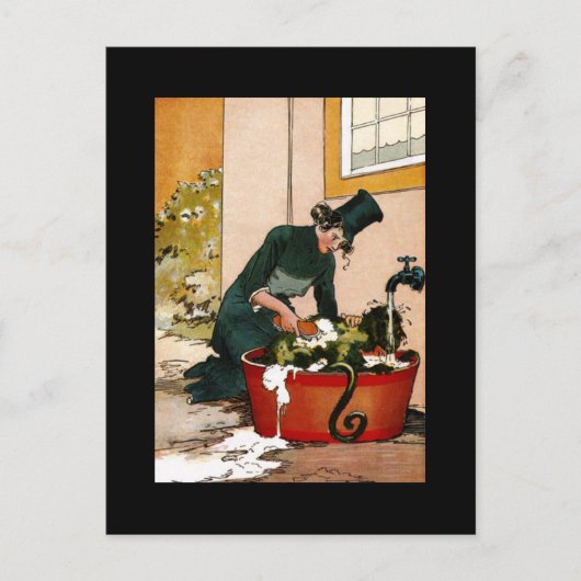 Vintage Tin Woodman Afbeelding Briefkaart (Voorkant)