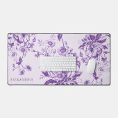 Vintage Toile violet français Personnalisé (Clavier et souris)