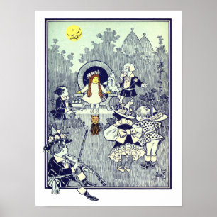 Vintage Tovenaar van Oz, Dorothy Meets Munchkins Poster