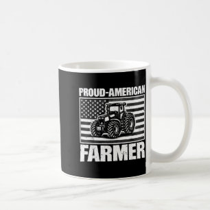 Vintage Tractor USA Vlag Trotse Amerikaanse Boer Koffiemok