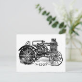 Vintage tractorBriefkaart Briefkaart (Staand voorkant)