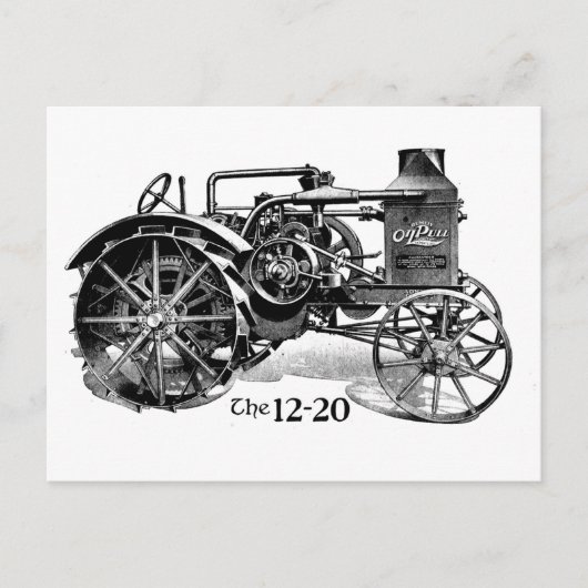 Vintage tractorBriefkaart Briefkaart (Voorkant)