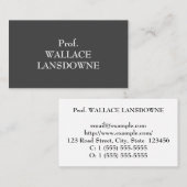 Vintage, traditionnel, Carte de visite professionn (Devant / Derrière)