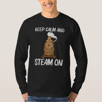 Vintage Train For Men Women Steam Locomotive Model T-shirt