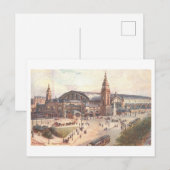 Vintage Train Station in Hamburg, Germany, Briefkaart (Voorkant / Achterkant)