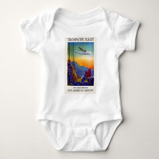 Vintage Transpacific Reizen Romper (Voorkant)