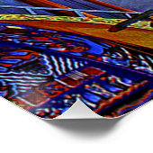 Vintage Transpacifique Voyage de vol Poster parfai (Coin)