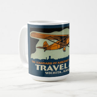 Vintage Travel Air-vliegtuig, Wichita de lucht hoo Koffiemok