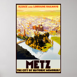 Vintage Travel - Alsace - Frankrijk Poster