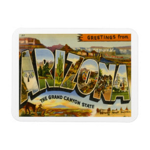 Vintage Travel Arizona Magneet