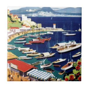 Vintage Travel Athens Griekenland Tegeltje