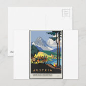 Vintage Travel Austria Briefkaart (Voorkant / Achterkant)