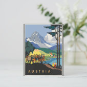Vintage Travel Austria Briefkaart (Staand voorkant)
