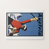 Vintage Travel Austria Ski Legpuzzel (Horizontaal)