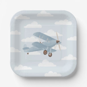 Vintage Travel Birthday Party Papieren Bordje