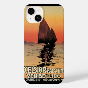 Vintage Travel, Boats in Excelsior Palace Venice Case-Mate iPhone 14 Hoesje