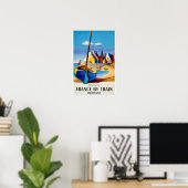 Vintage Travel - Bretagne Frankrijk Poster (Thuiskantoor)