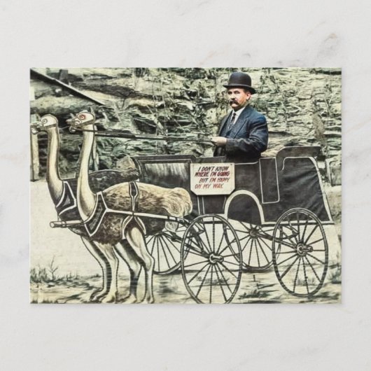 Vintage Travel Briefkaart (Voorkant)