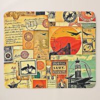 Vintage Travel Briefkaart Art