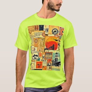 Vintage Travel Briefkaart Art T-shirt