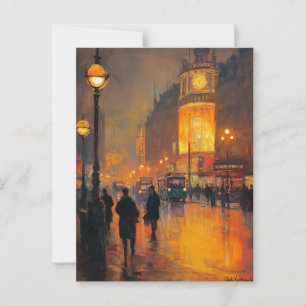 Vintage Travel Briefkaart Londen