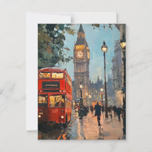 Vintage Travel Briefkaart Londen