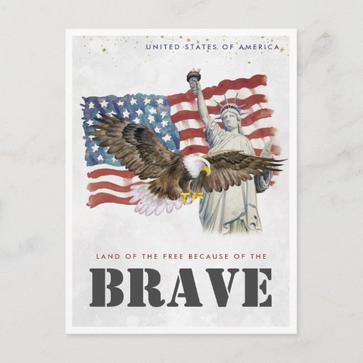 Vintage Travel Briefkaart | Verenigde Staten (Voorkant)