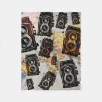Vintage Travel Camera Patroon