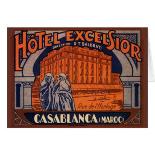 Vintage Travel, Casablanca in Marokko, Afrika