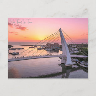 Vintage travel city Nieuw Taipei Stad Taiwan retro Briefkaart