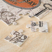 Vintage Travel collage puzzel (Zijkant)