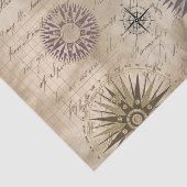 Vintage Travel Compass Tissuepapier (Detail)