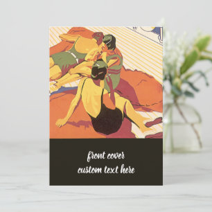 Vintage Travel, cruise Ship Bon Voyage Party Kaart