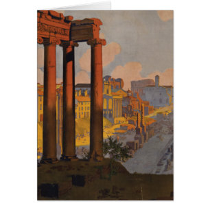 Vintage Travel Design met Roman Forum in Uitzicht