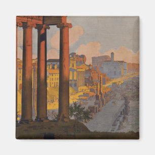 Vintage Travel Design met Roman Forum in Uitzicht Magneet