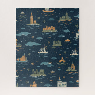 Vintage Travel Design Puzzel