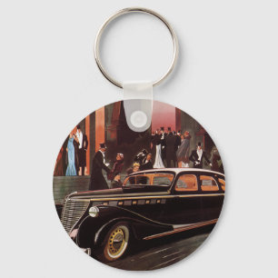 Vintage Travel, Elegant Stretch Limo Limousine Sleutelhanger