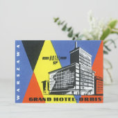 Vintage Travel Europe, Warschau (Warschau), Polen (Staand voorkant)