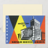 Vintage Travel Europe, Warschau (Warschau), Polen (Voorkant / Achterkant)