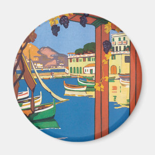 Vintage Travel, Frans Riviera mediterraan Zee Magneet