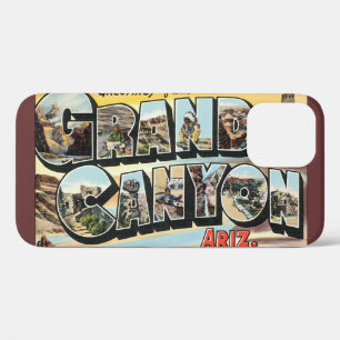 Vintage Travel Greetings uit Grand Canyon Arizona iPhone 12 Hoesje