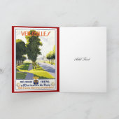 Vintage Travel Kaart Versailles Paris (Binnen)