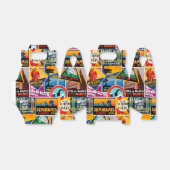 Vintage Travel Labels Bedankdoosjes (Uitgevouwen)