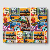 Vintage Travel Labels Gastenboek (Achterkant)