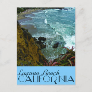 Vintage Travel Laguna Beach, Californië Briefkaart