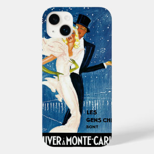 Vintage Travel, Love Romance Winter in Monte Carlo Case-Mate iPhone 14 Plus Hoesje