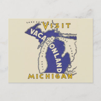 Vintage Travel - Michigan Vacationland Briefkaart